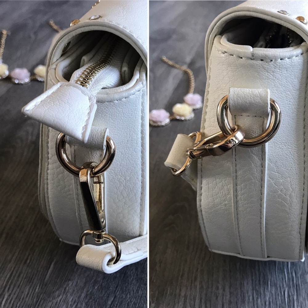 NWOT Charming Charlie Crossbody Bag White - Picture 7 of 8